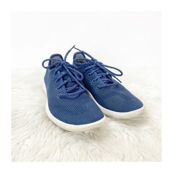 Allbirds Tree Runners Size 8 Blue Women's Mesh Low Top Active Running Sneaker - Picture 2 of 12